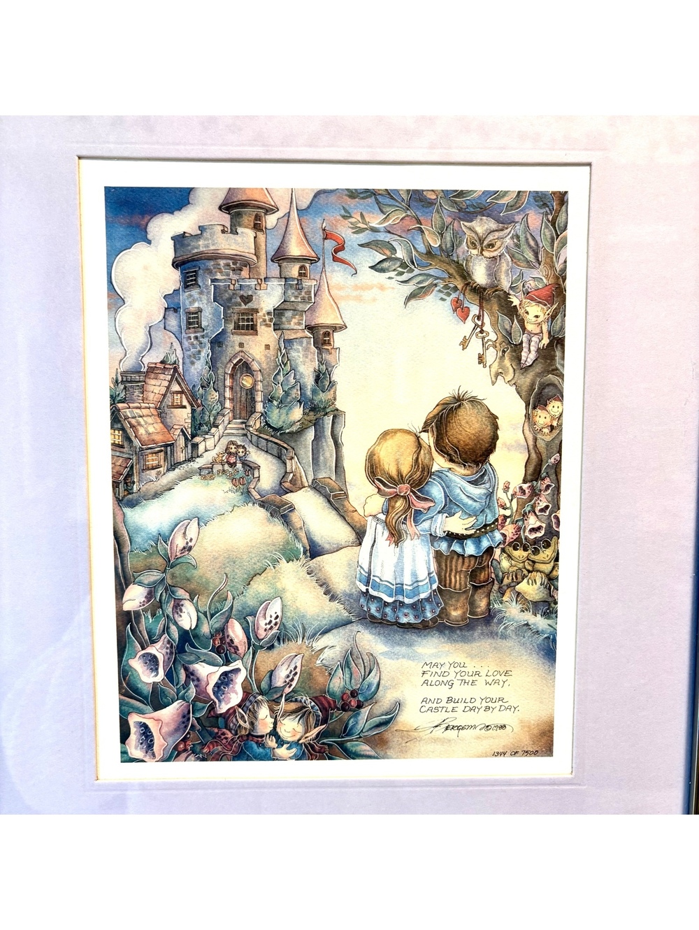 1988 Jody Bergsma “May You Find Your Love Along the Way” Signed Lithograph